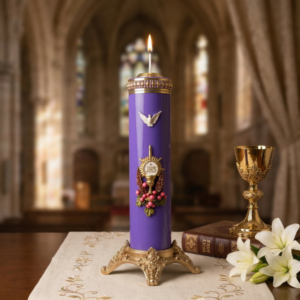 Velones eucaristicos tiempos liturgicos morado